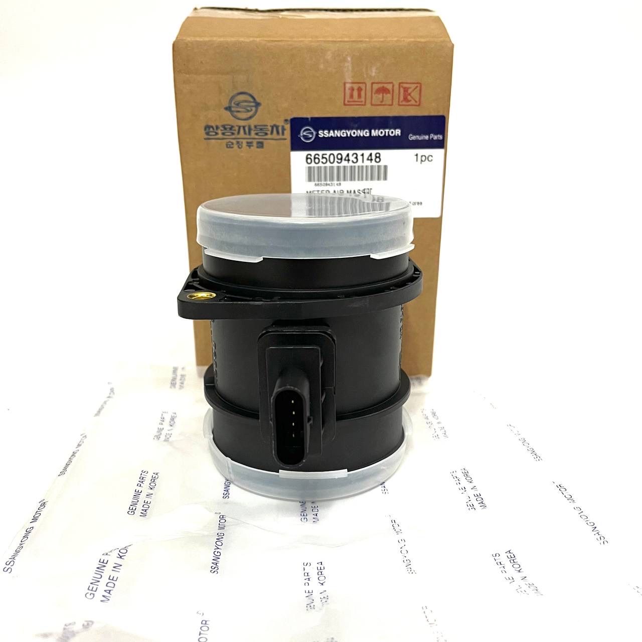 Датчик массового расхода воздуха SsangYong D20 D27 E32 6650943148 — изображение 3